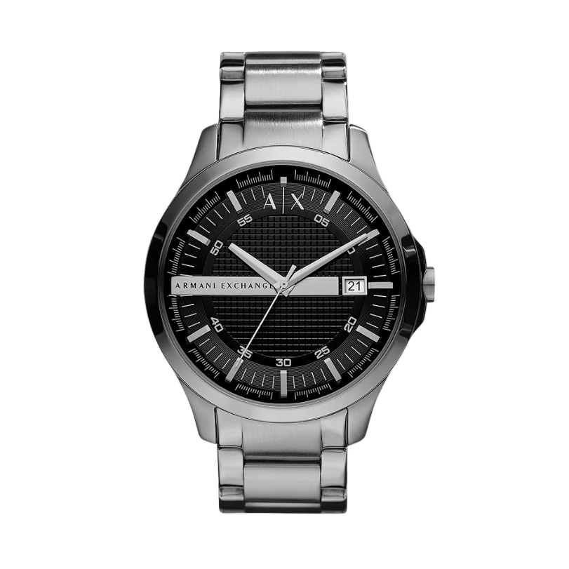 Armani Exchange Three-Hand Date Stainless Steel Watch