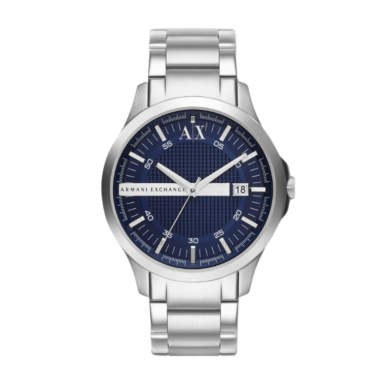 Armani Exchange Three-Hand Date Stainless Steel Watch