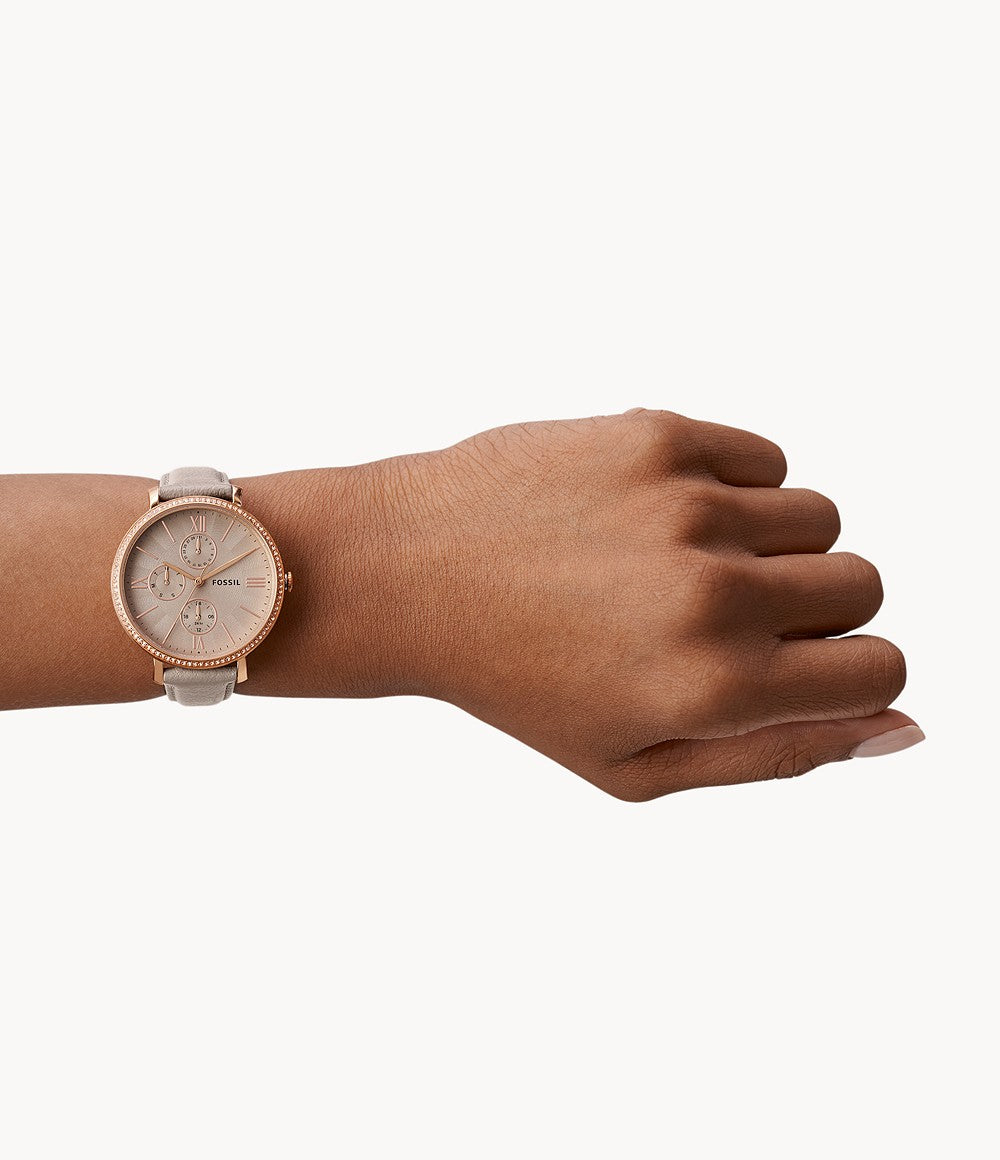 Fossil Jacqueline Multifunction Gray Eco Leather Watch