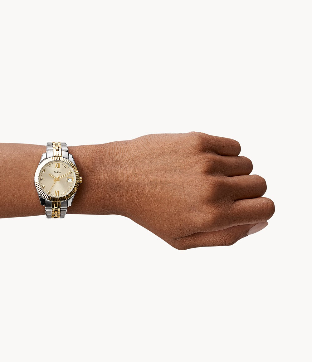 Fossil Scarlette Mini Two-Tone Stainless Steel Watch