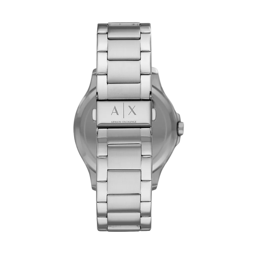 Armani Exchange Three-Hand Date Stainless Steel Watch