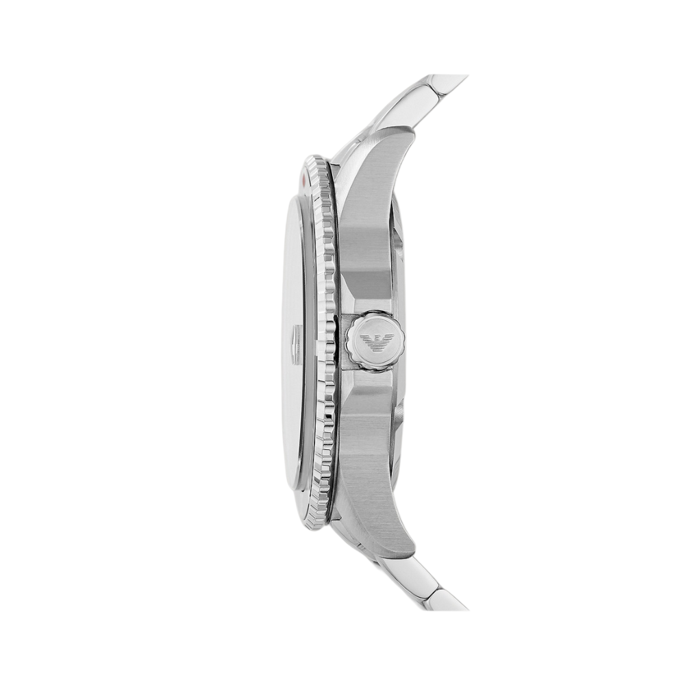 Emporio Armani Three-Hand Two Tone Date Stainless Steel Watch