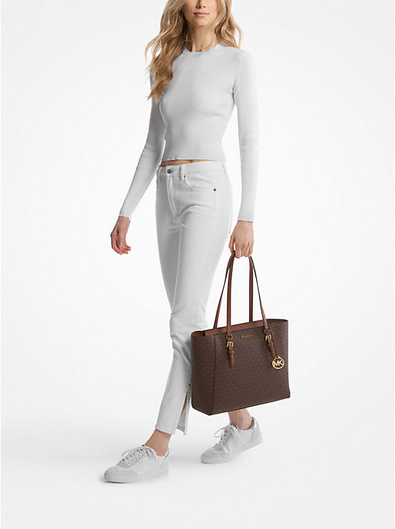 MK Charlotte Large Logo 3-in-1 Signature Tote Bag