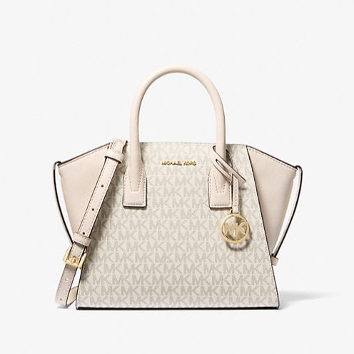 Avril Small Logo And Leather Satchel