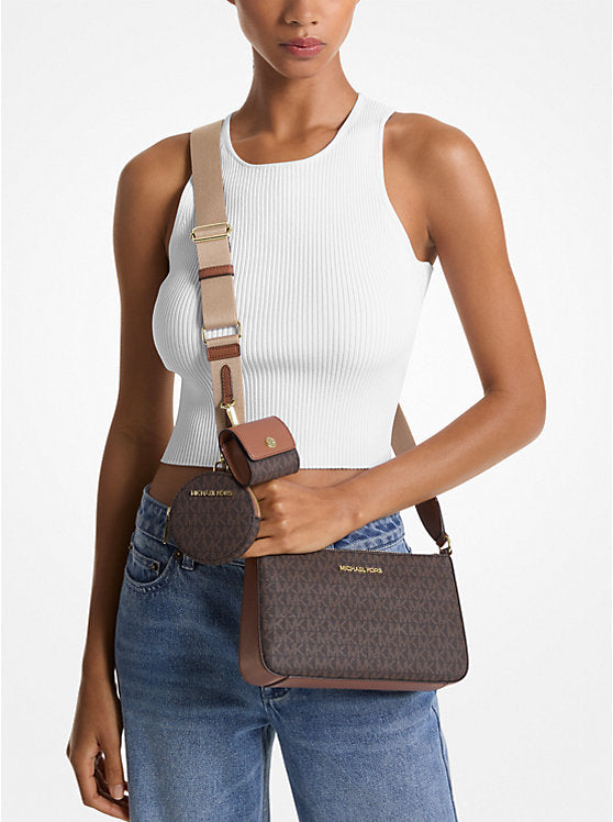 Jet Set Logo Crossbody Bag With Case For Apple Airpods Pro®