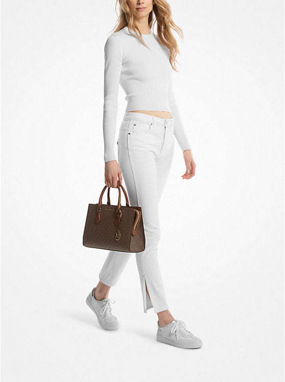 MK Sheila Medium Logo Satchel