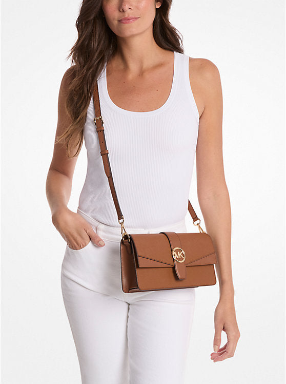 Greenwich Medium Saffiano Leather Shoulder Bag