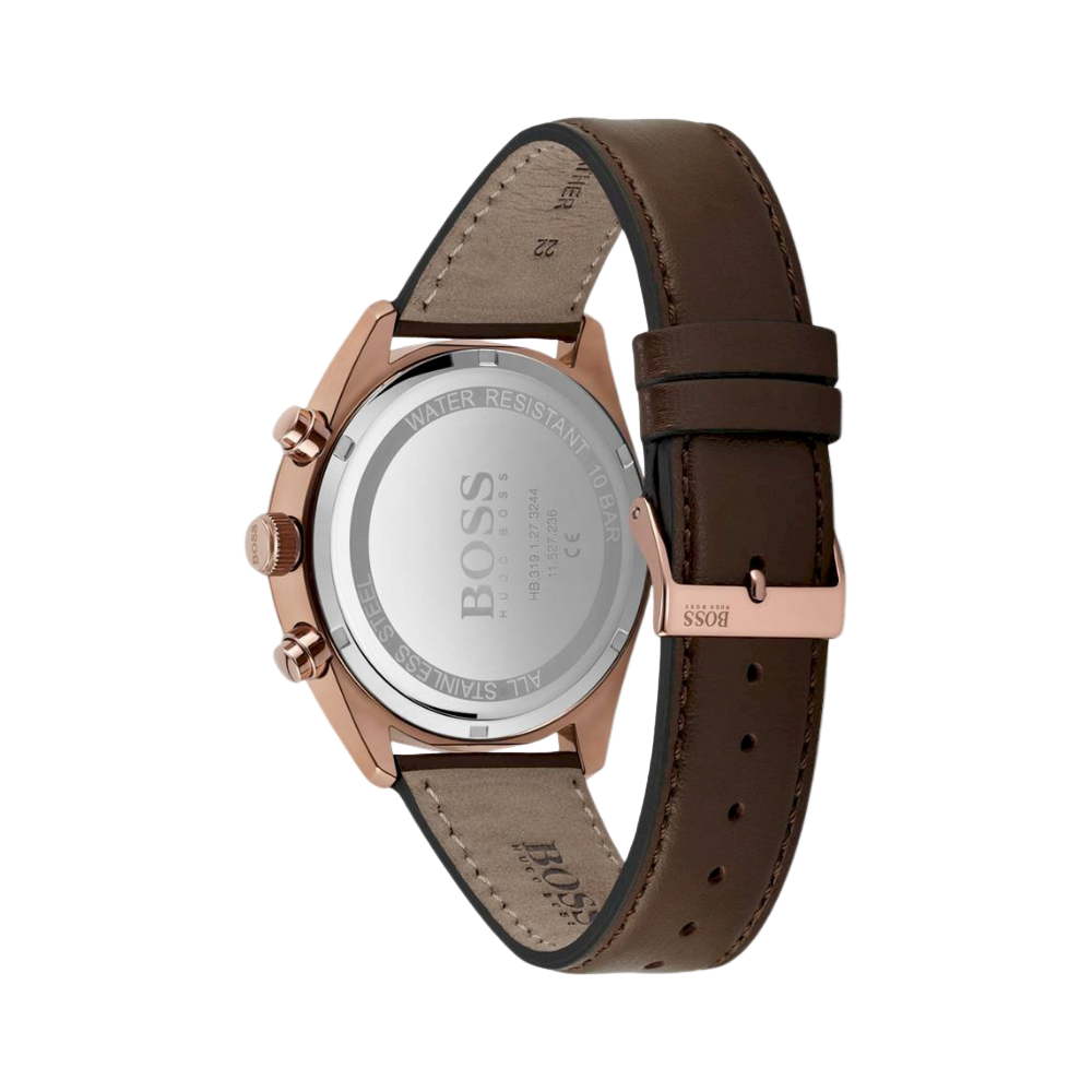 Hugo Boss Brown Leather Men’s Watch