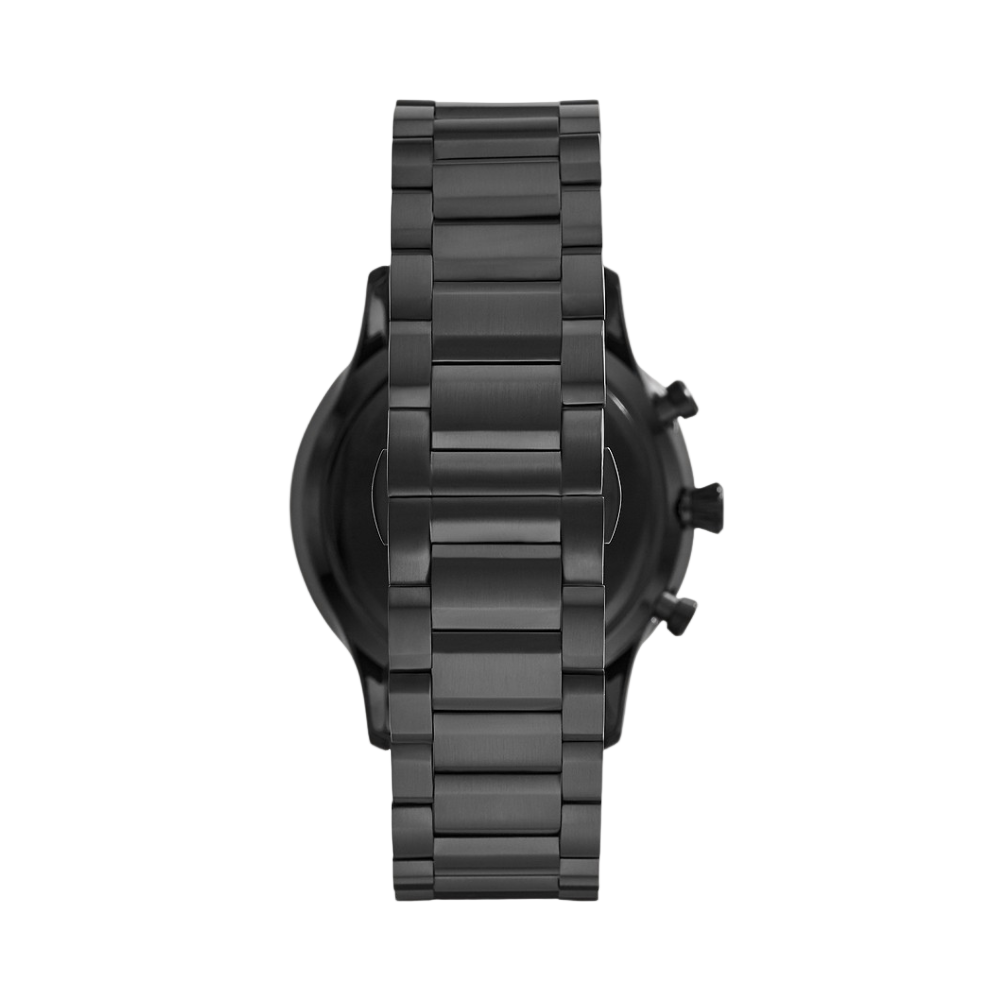 Emporio Armani Chronograph Black Stainless Steel Watch