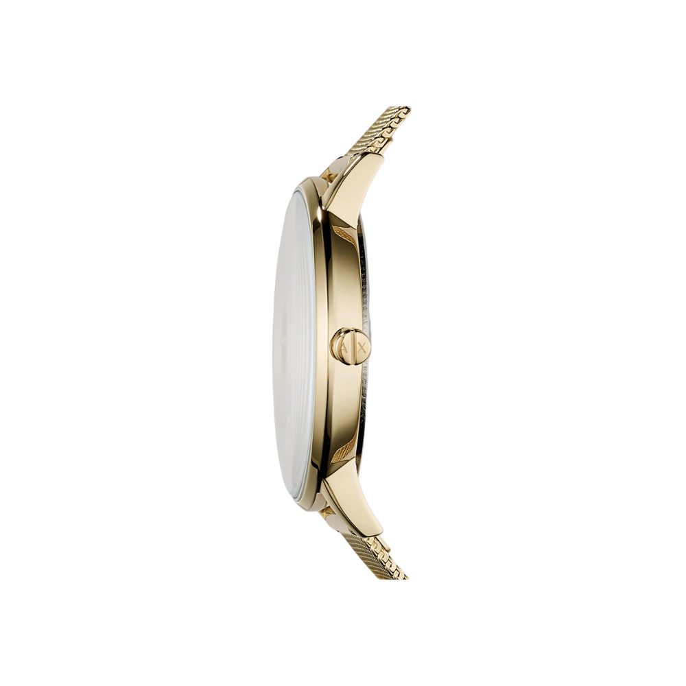 Armani Exchange Three-Hand Gold-Tone Steel Watch