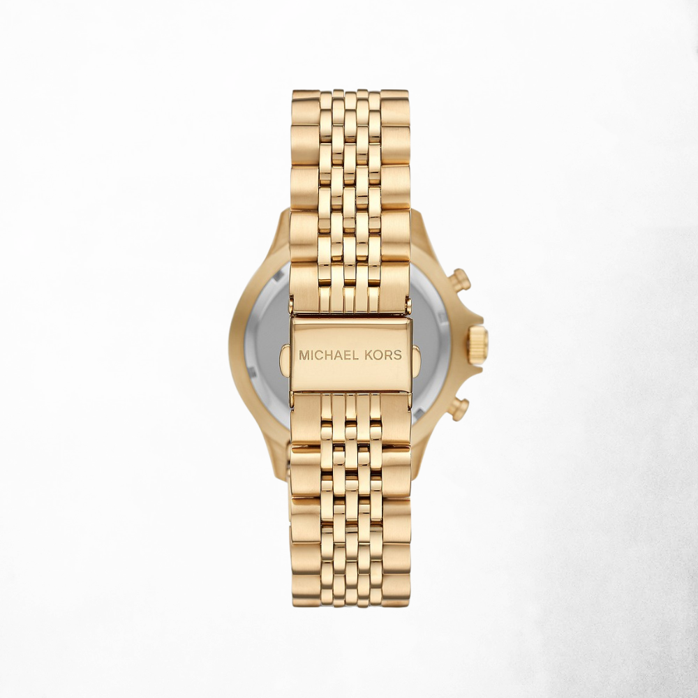 Michael Kors Bayville Chronograph Gold-Tone Stainless Steel Watch