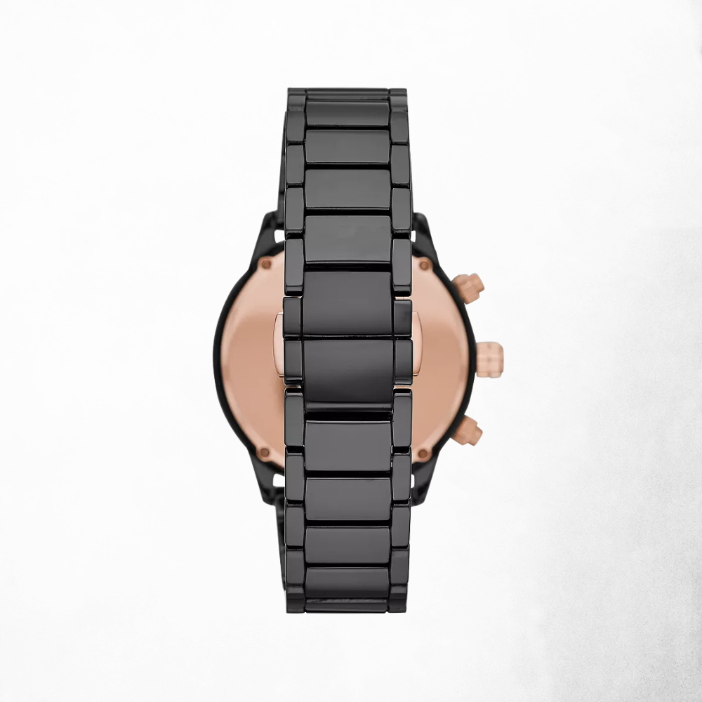 Emporio Armani Chronograph Black Ceramic Watch