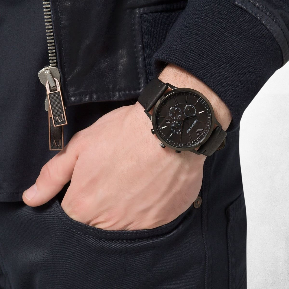Emporio Armani Men's Chronograph Sportivo Black Watch