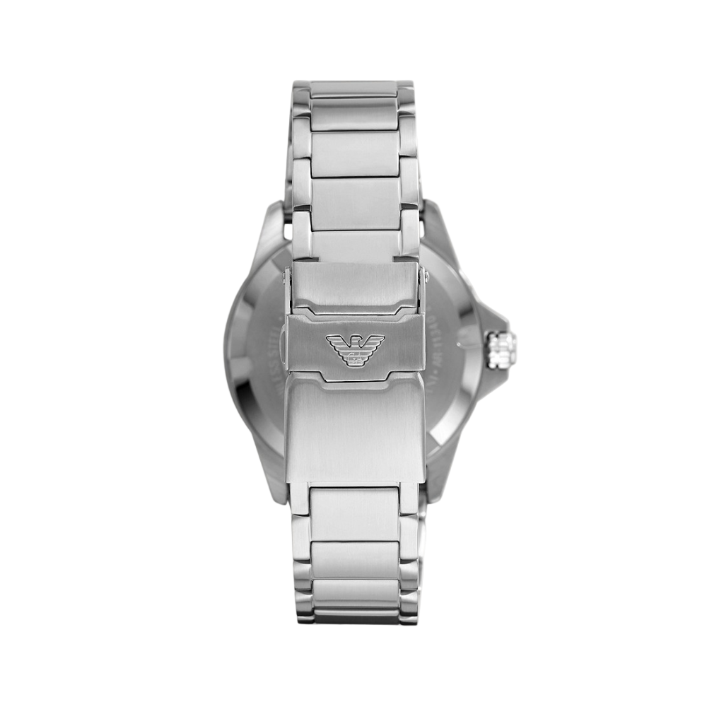 Emporio Armani Three-Hand Two Tone Date Stainless Steel Watch