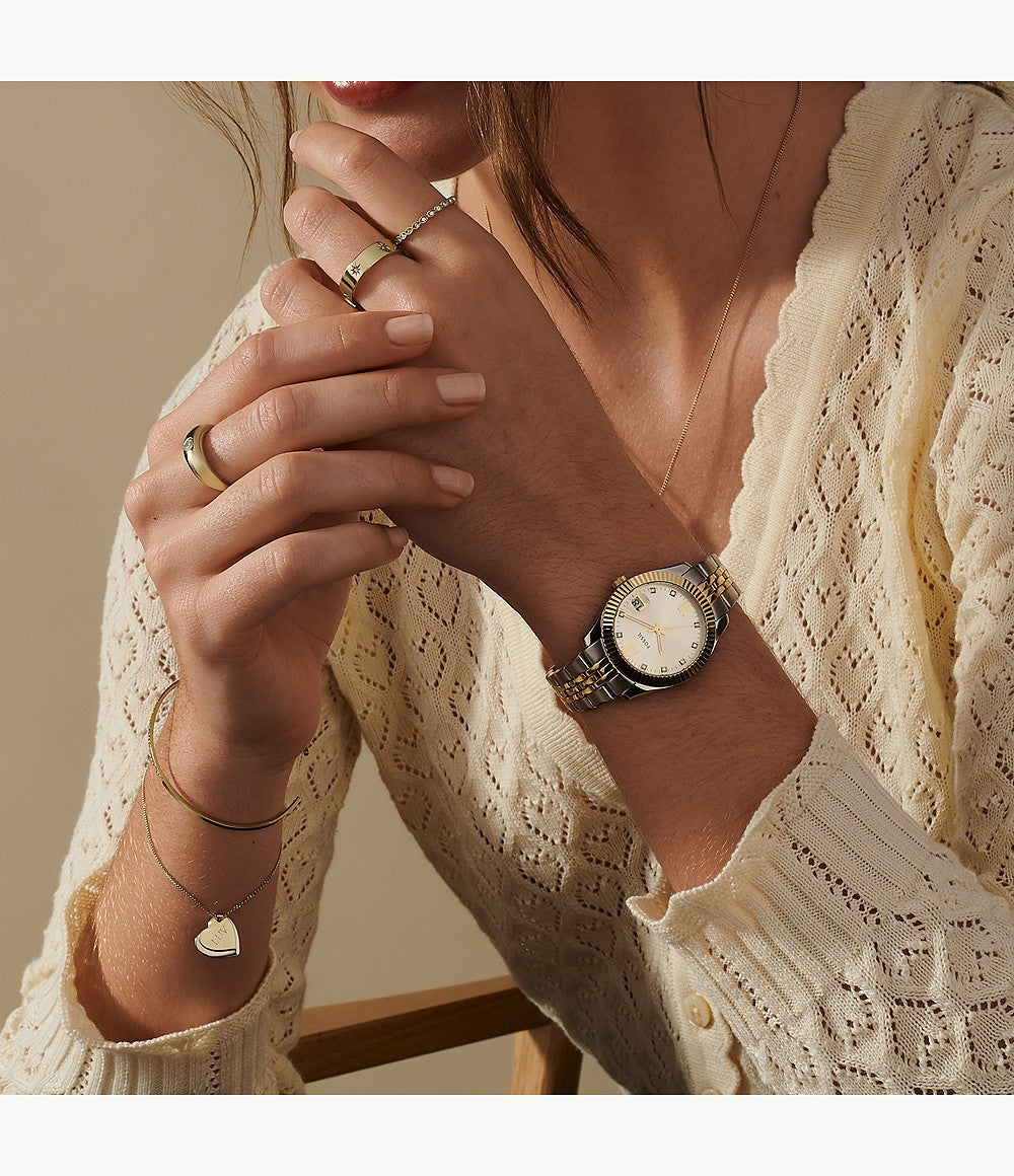 Fossil Scarlette Mini Two-Tone Stainless Steel Watch