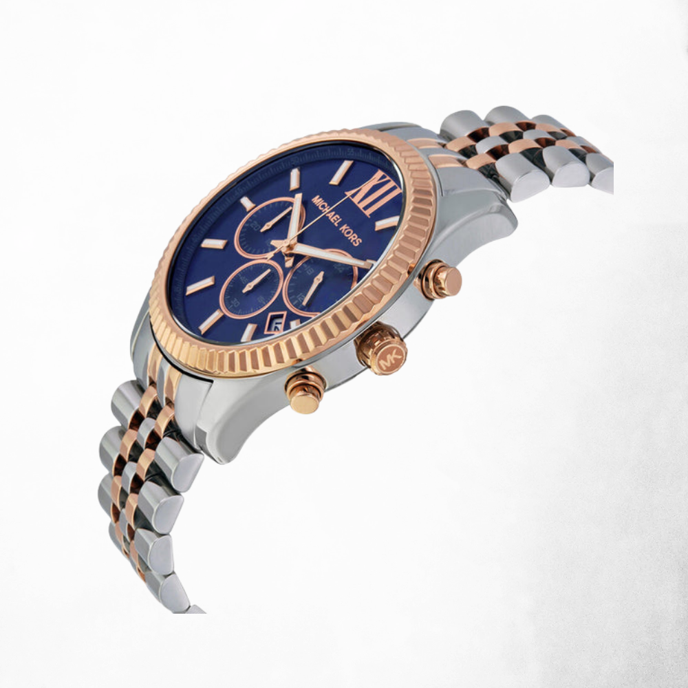 Michael Kors Men’s Chronograph Two-Tone Navy Watch