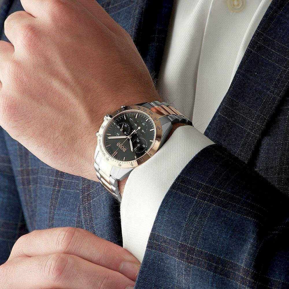 Hugo Boss Chronograph Two-Tone Men’S Watch