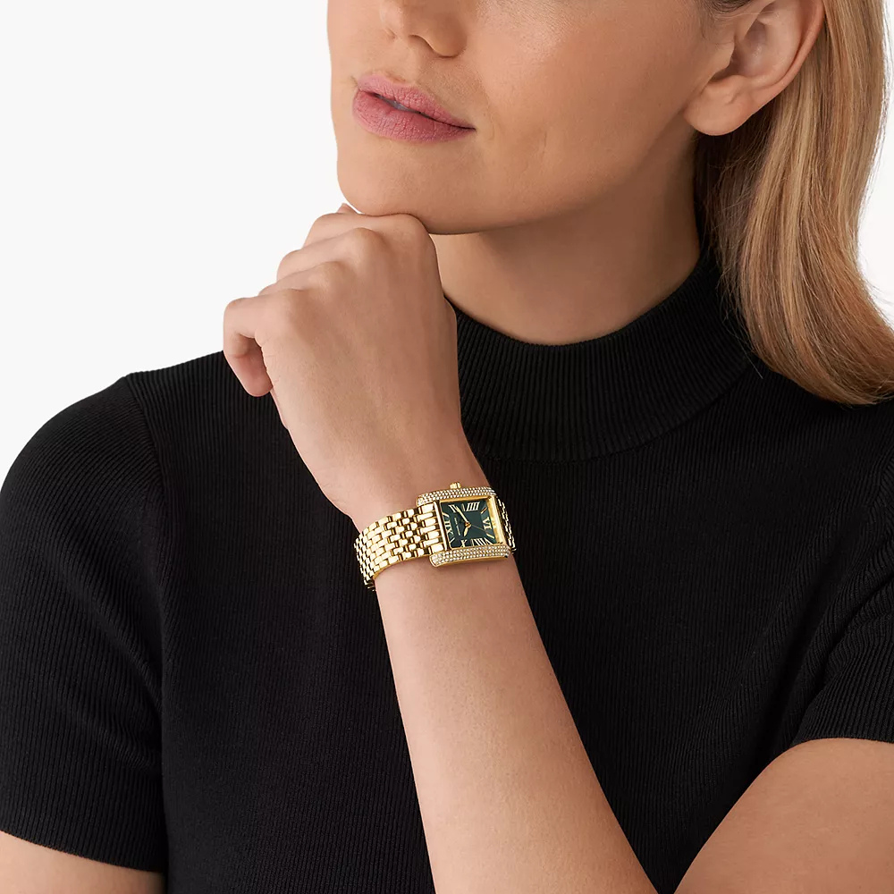 Michael Kors Emery Three Hand Gold Watch