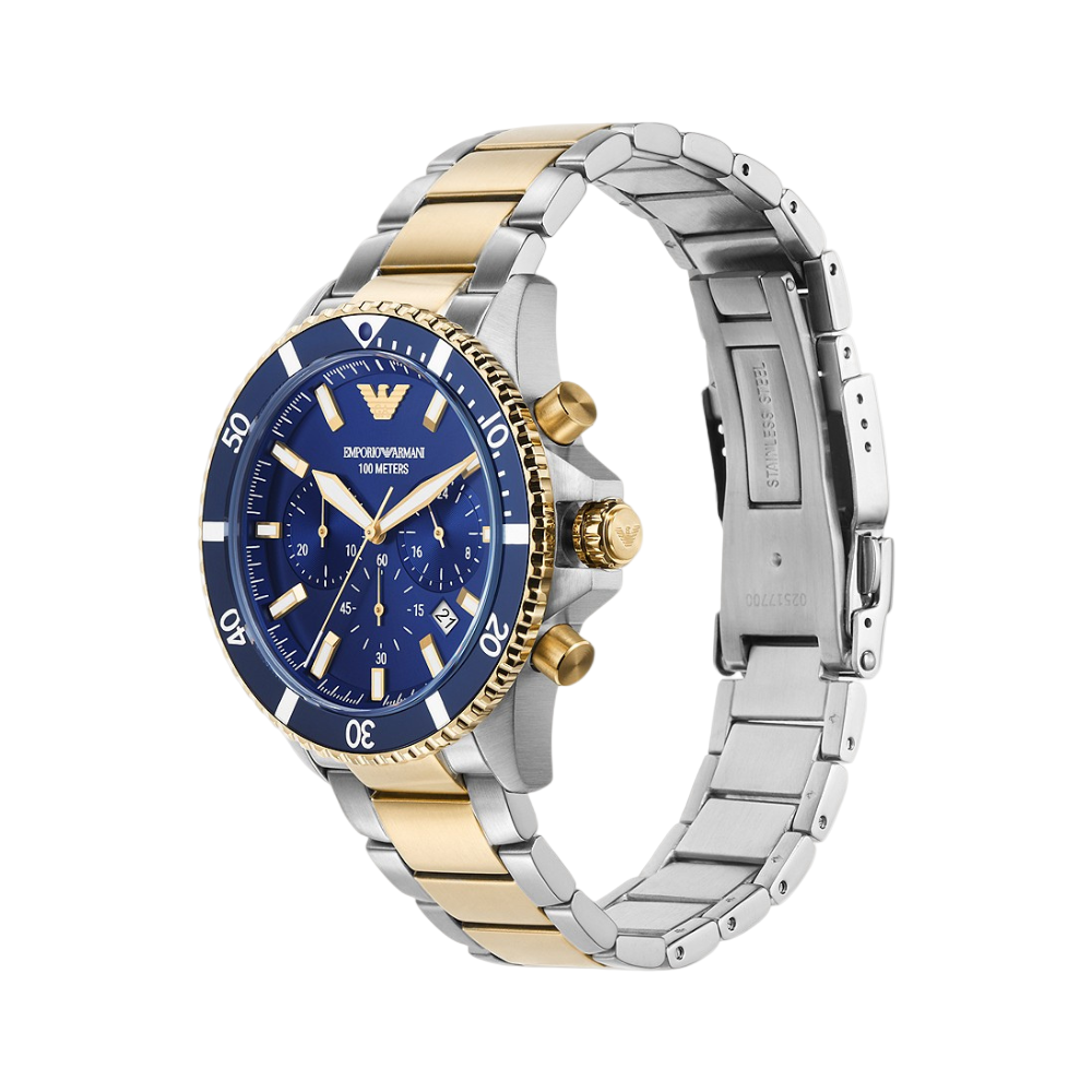 Emporio Armani Men’s Chronograph Two-Tone Watch