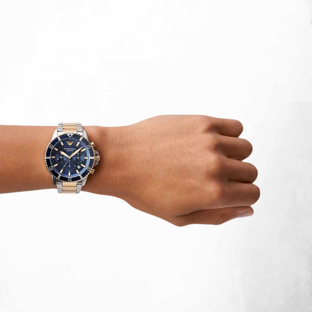 Emporio Armani Men’s Chronograph Two-Tone Watch