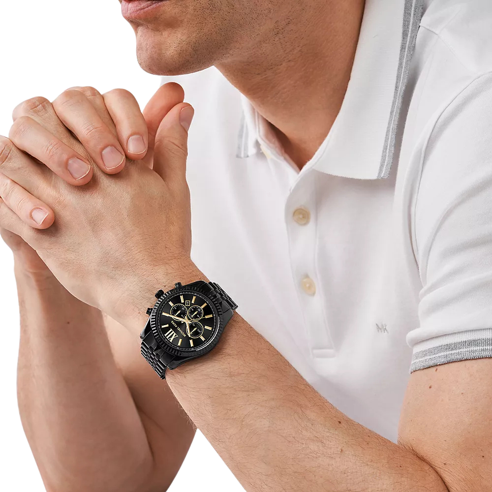 Michael Kors Men'S Lexington Black Watch