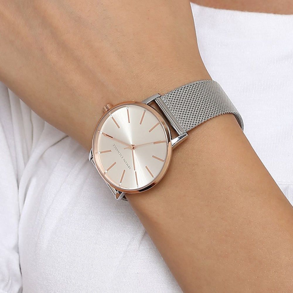 Armani Exchange Lola Mesh Strap Ladies Watch