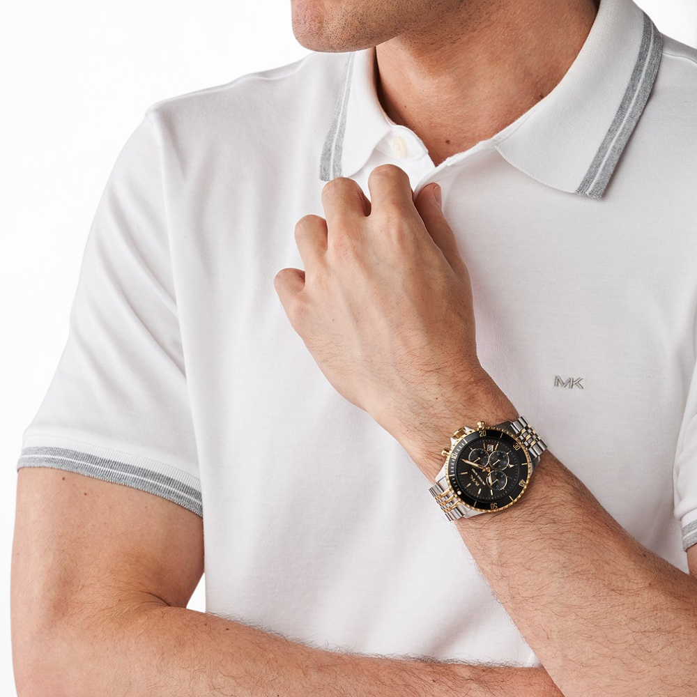 Michael Kors Bayville Chronograph Two-Tone Stainless Steel Watch