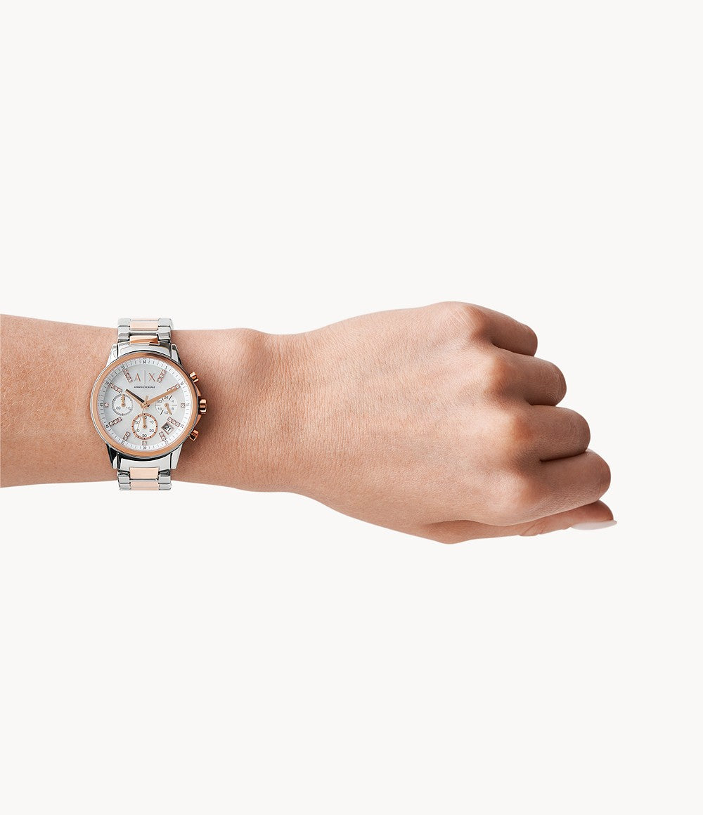 Armani Exchange Lady Banks Mother Of Pearl Dial Ladies Watch