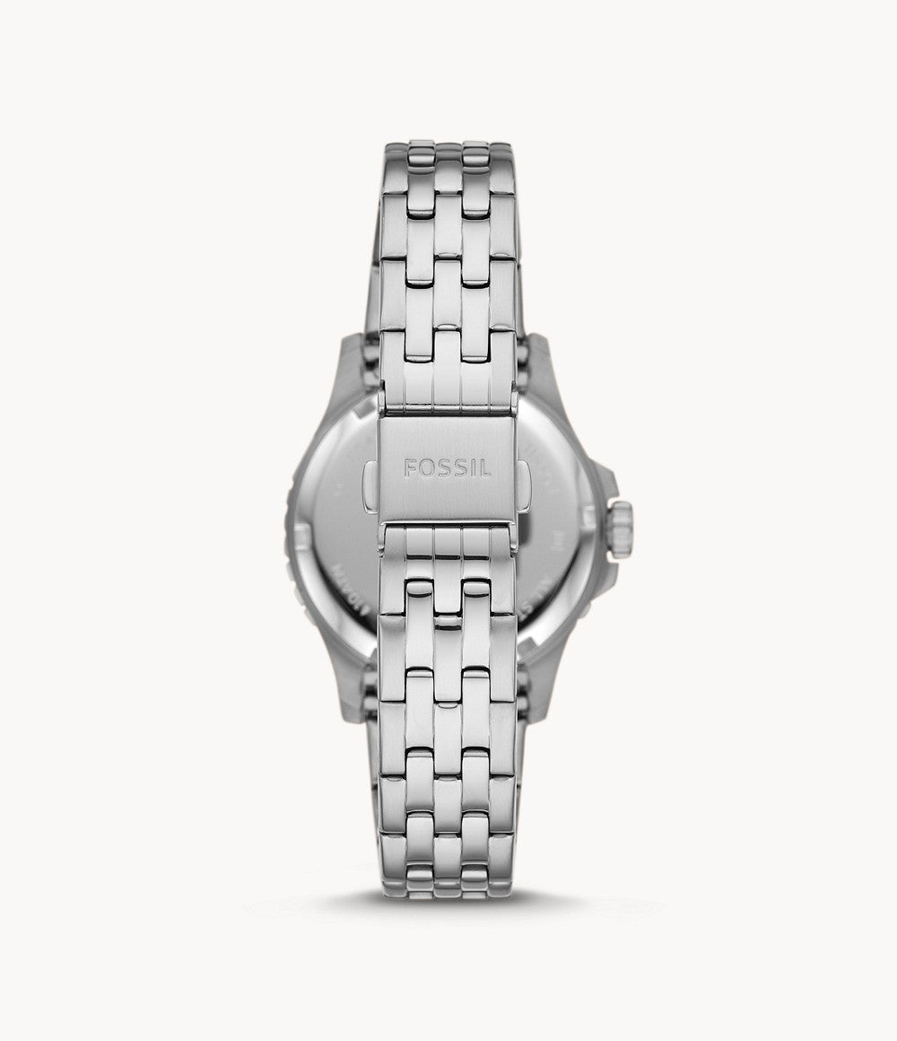 Fossil Fb-01 Silver Ladies Watch