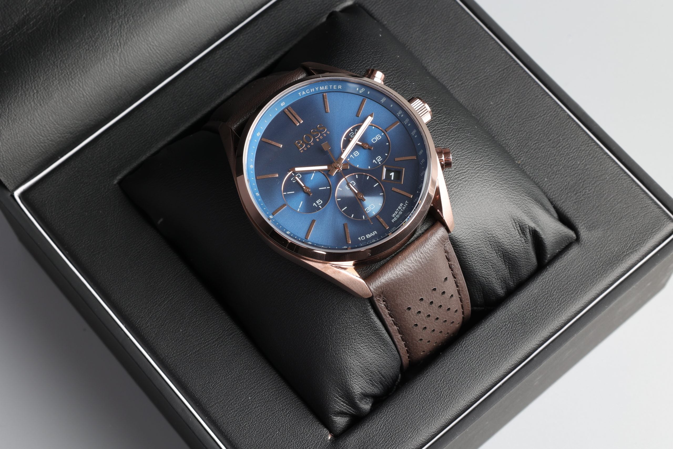 Hugo Boss Brown Leather Men’s Watch