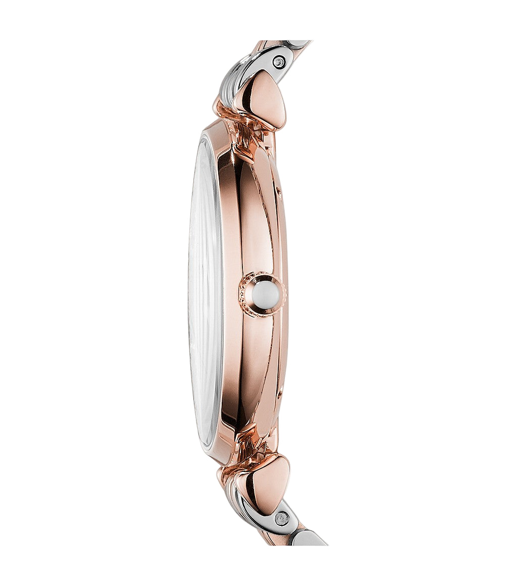 Emporio Armani Womens Two Hand Two-Tone Watch