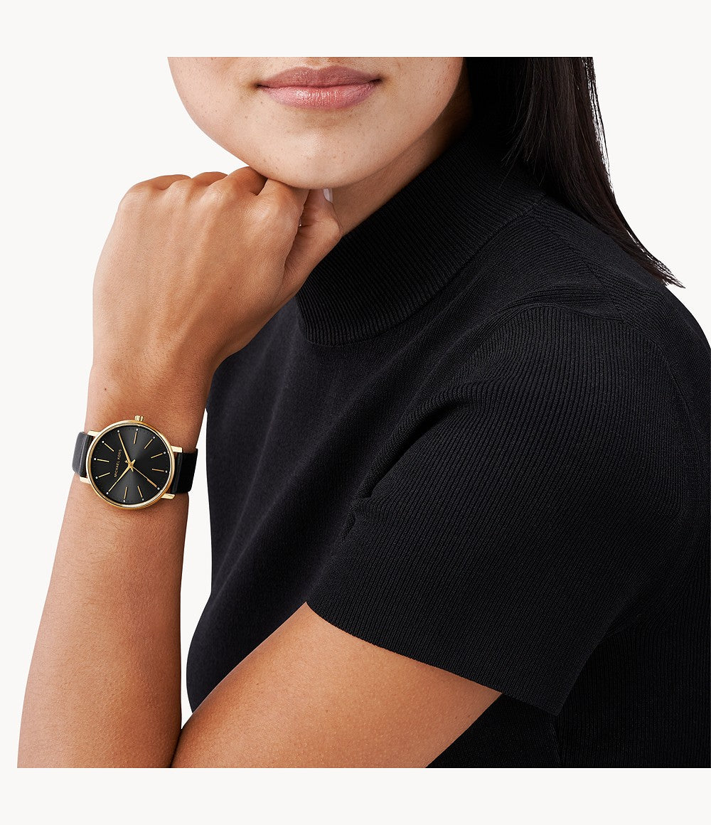 Pyper Crystal Black Dial Ladies Watch