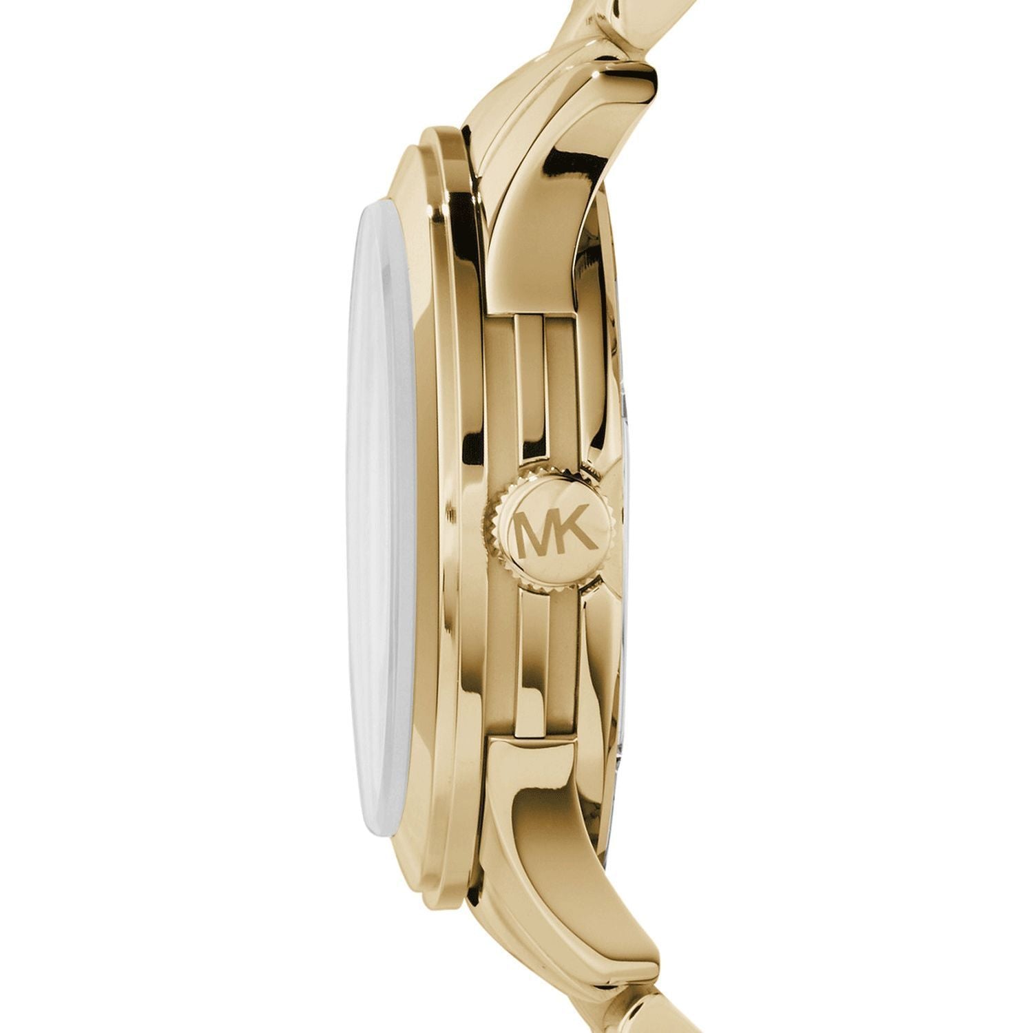 Michael Kors Womens Runway Pav Gold Tone Watch