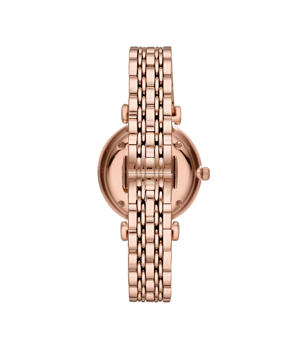 Emporio Armani Women'S Two-Hand Rose Gold-Tone Stainless Steel Watch