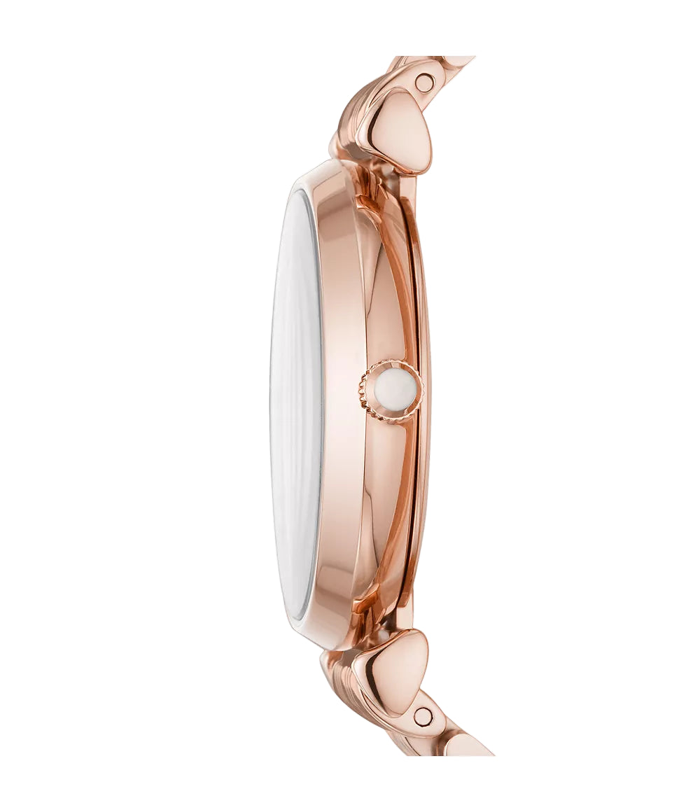Emporio Armani Women'S Two-Hand Rose Gold-Tone Stainless Steel Watch
