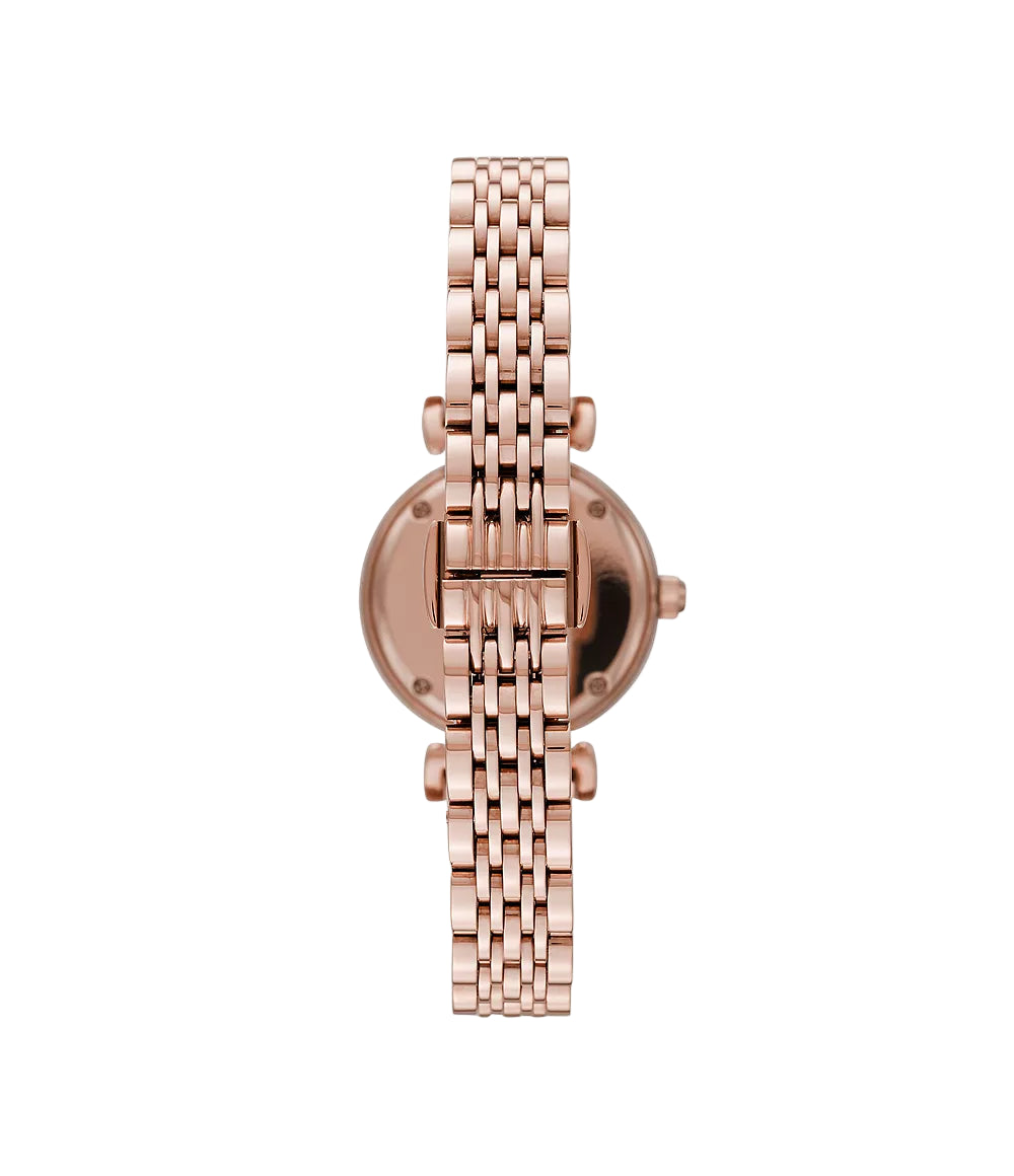 Emporio Armani Women'S Two-Hand Rose Gold-Tone Stainless Steel Watch