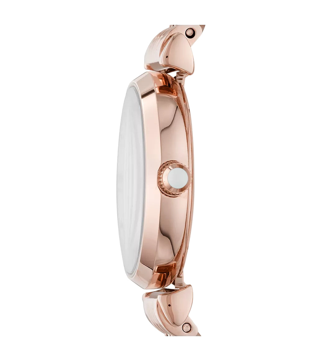 Emporio Armani Women'S Two-Hand Rose Gold-Tone Stainless Steel Watch