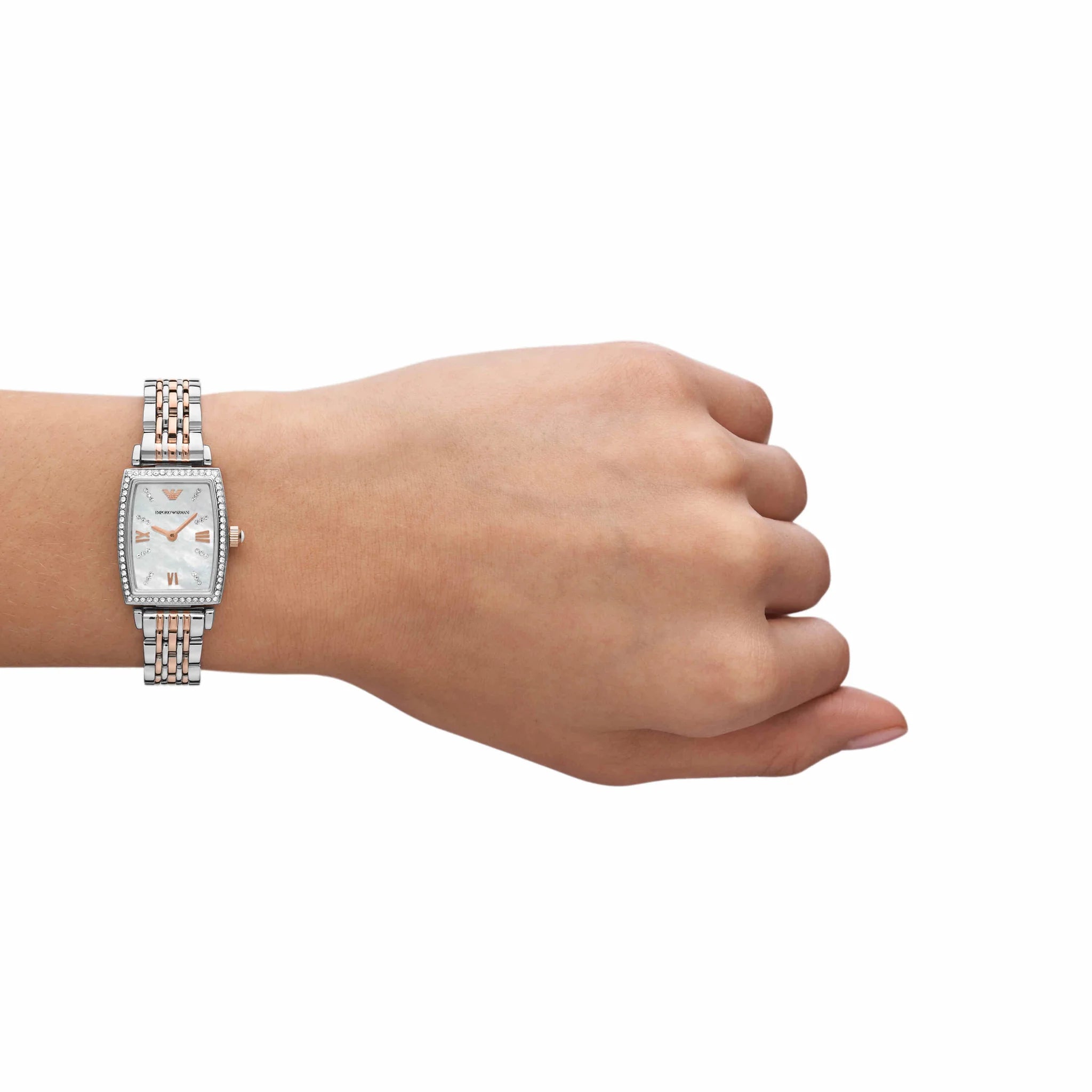 Emporio Armani Women'S Two-Hand Two-Tone Stainless Steel Watch