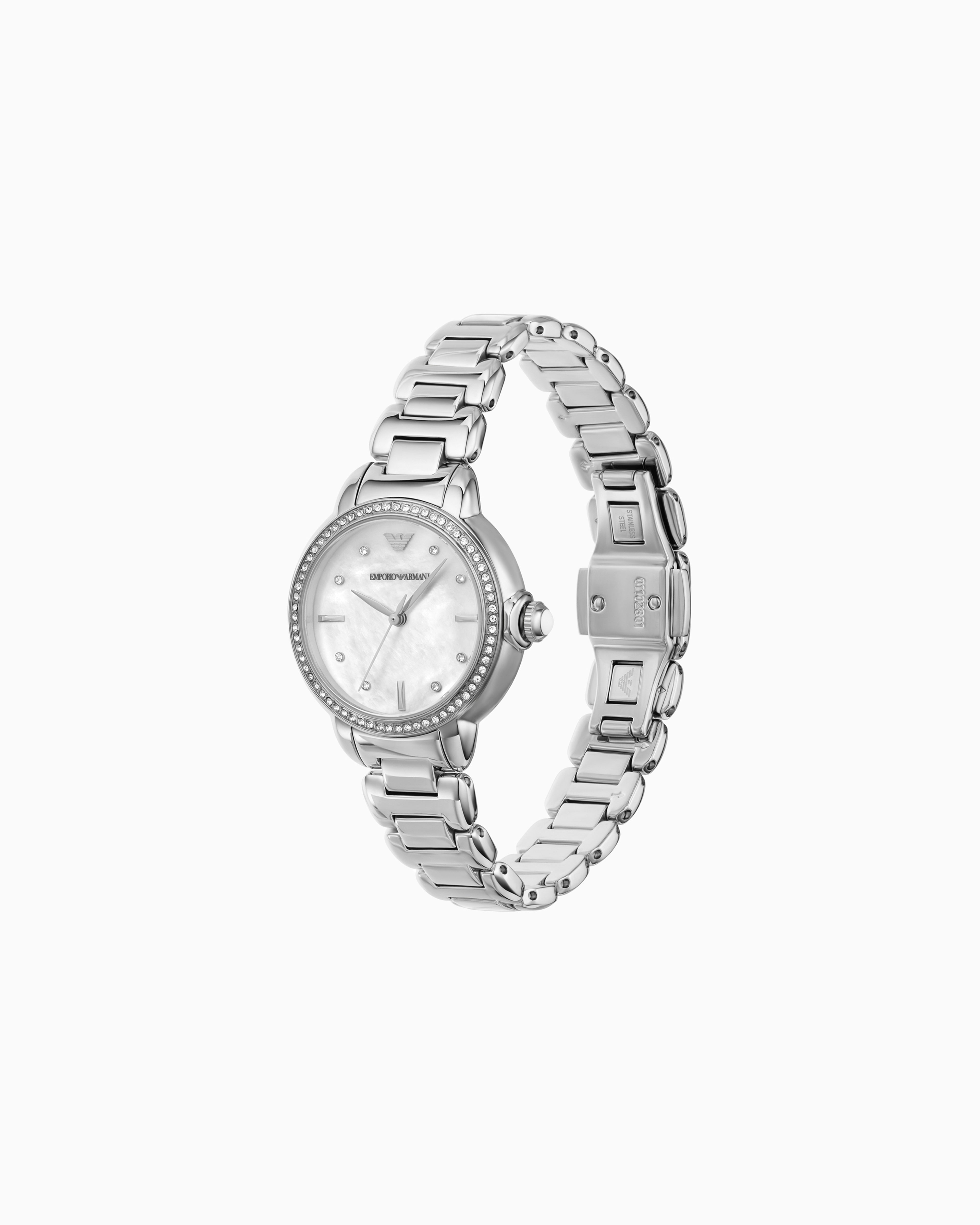 Emporio Armani Silver Tone Analogue Watch