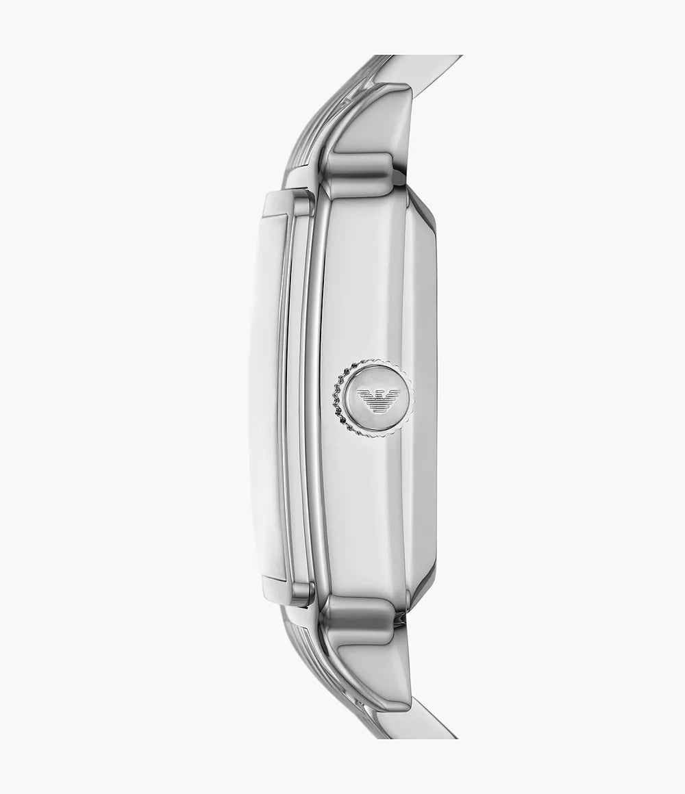 Emporio Armani Meccanico Automatic Stainless Steel Black Dial Watch