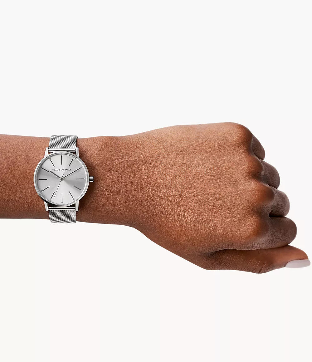 Armani Exchange Three-Hand Steel Watch