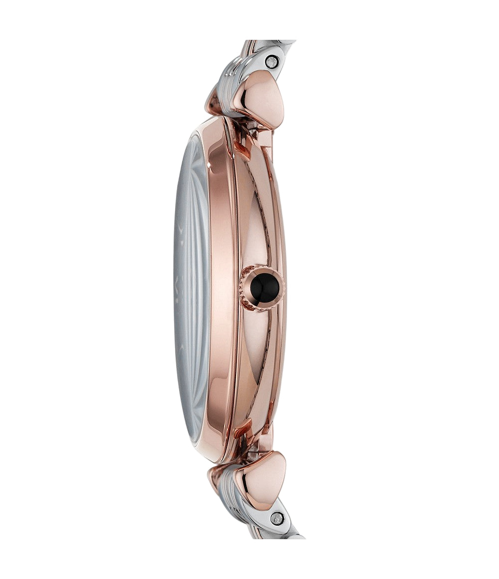 Emporio Armani Womens Two Hand Two-Tone Watch