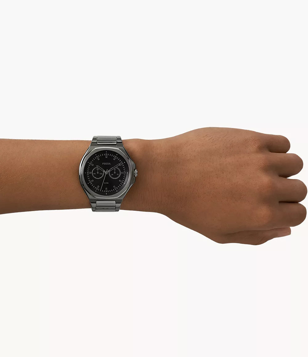 Evanston Multifunction Gunmetal Stainless Steel Watch