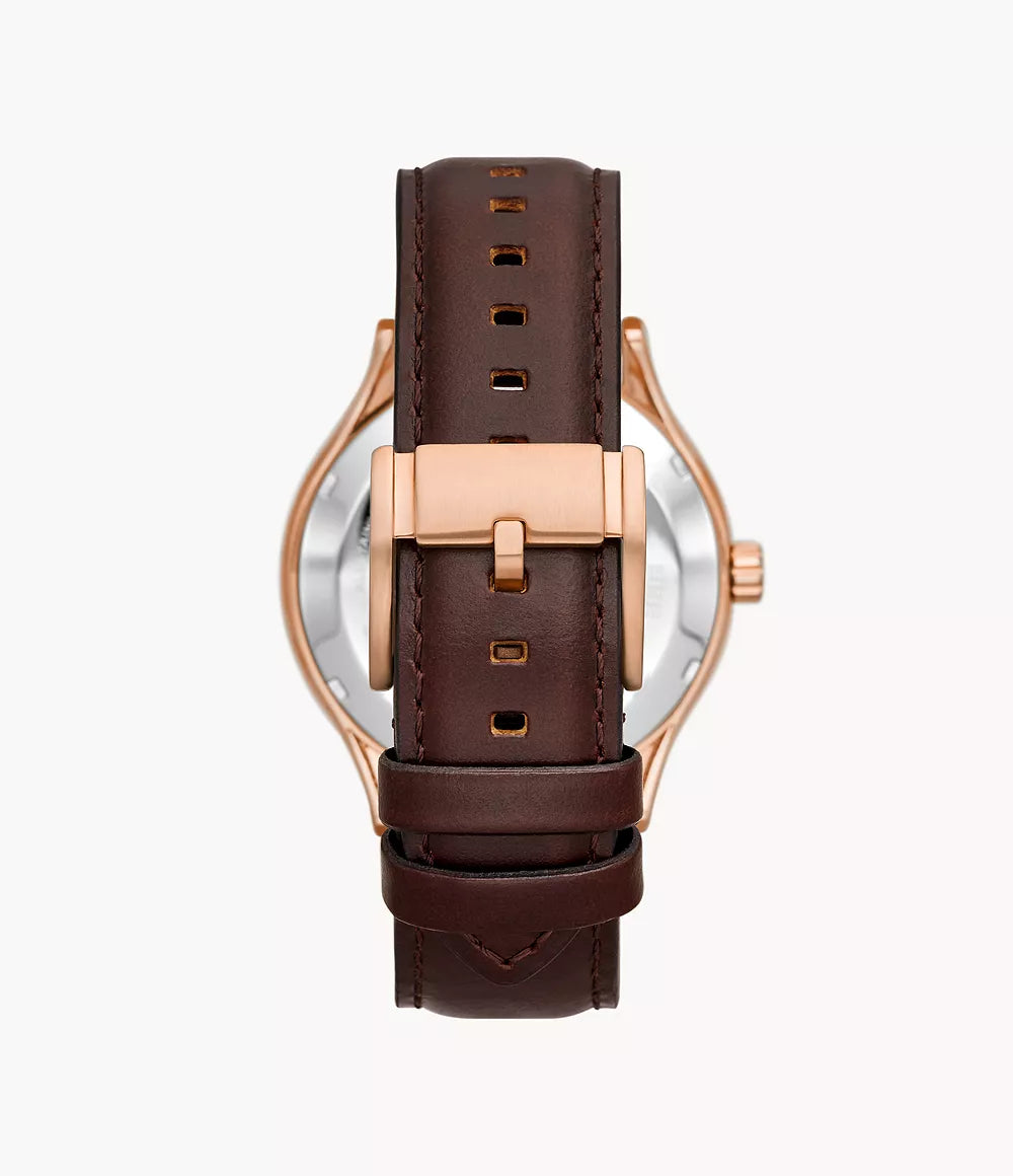 Fenmore Automatic Brown Leather Watch