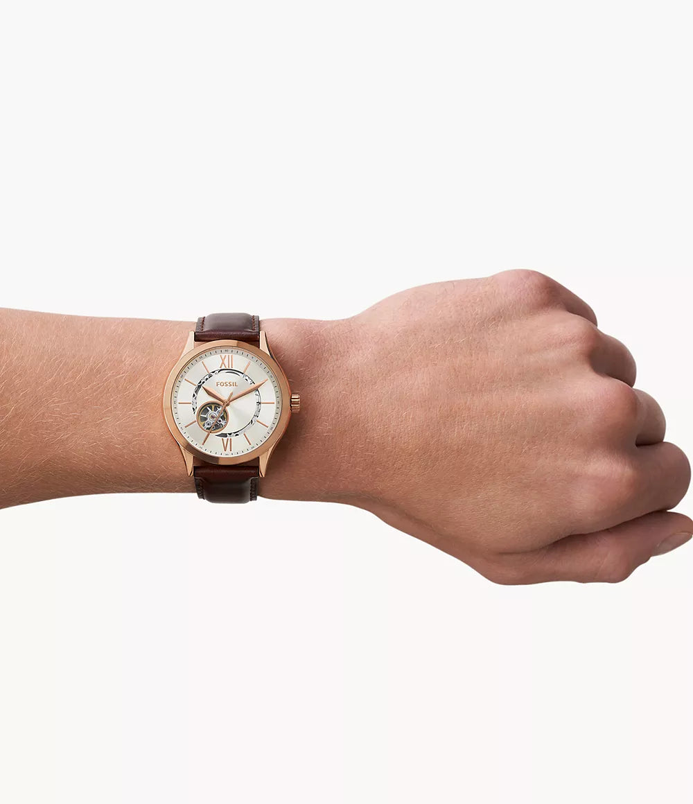 Fenmore Automatic Brown Leather Watch