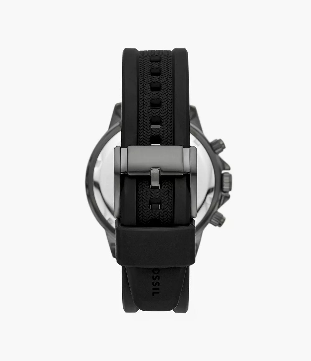 Bannon Multifunction Black Silicone Watch