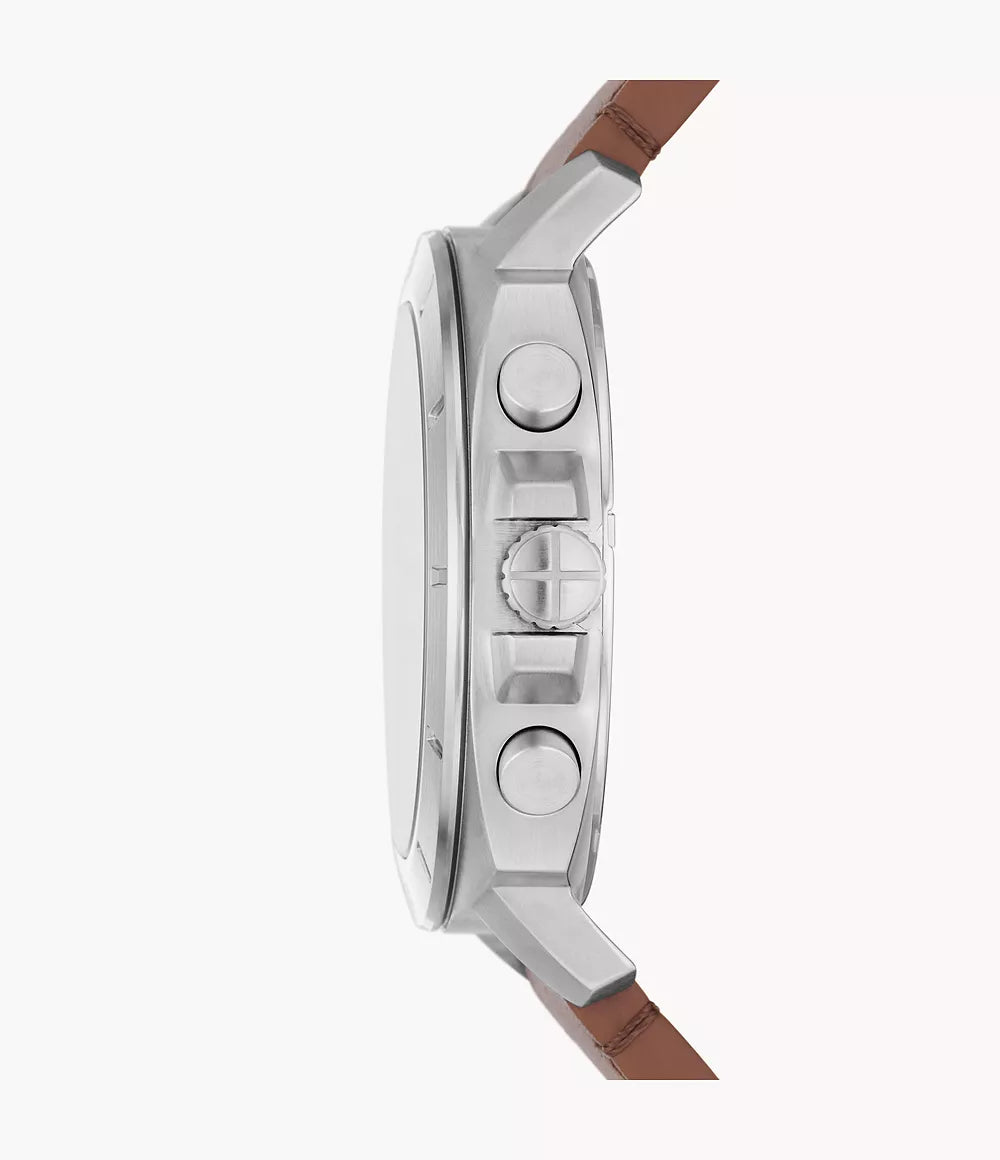 Privateer Chronograph Brown Leather Watch