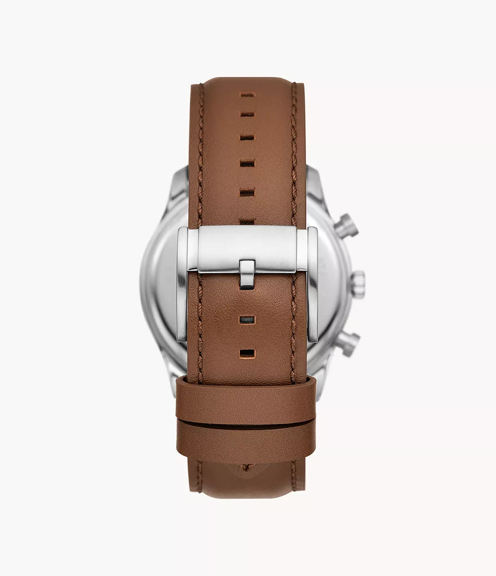 Sullivan Multifunction Medium Brown Leather Watch