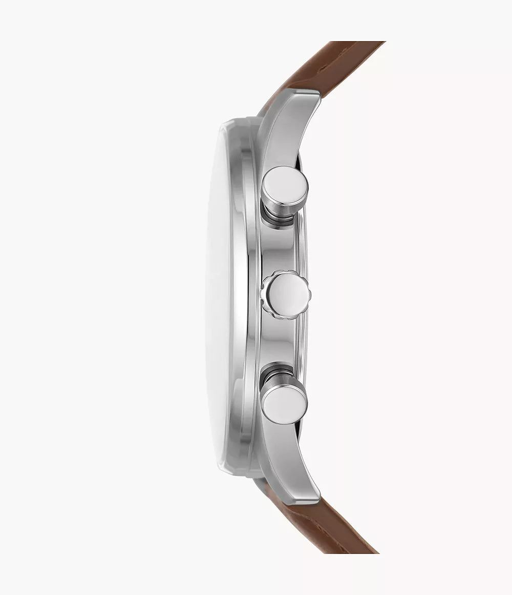 Sullivan Multifunction Medium Brown Leather Watch