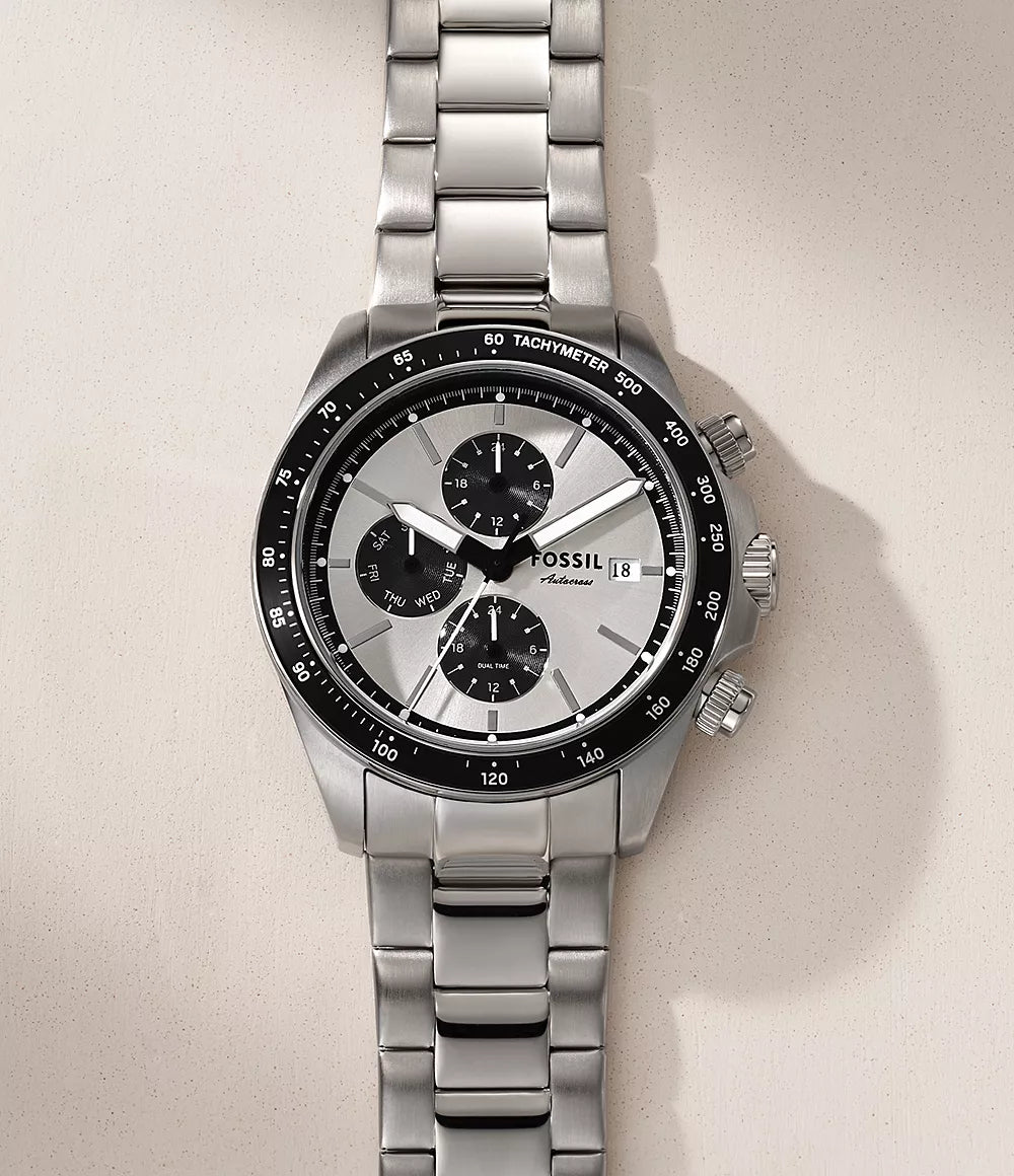 Autocross Multifunction Stainless Steel Watch